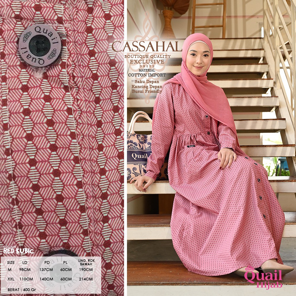 GAMIS KATUN QUAIL HIJAB CASSAHAL NEW MOTIF