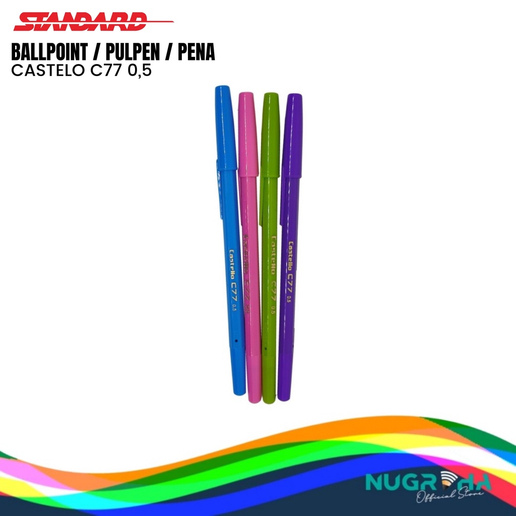 BALLPOINT / PULPEN / PENA STANDARD C77 ( 1 LUSIN)