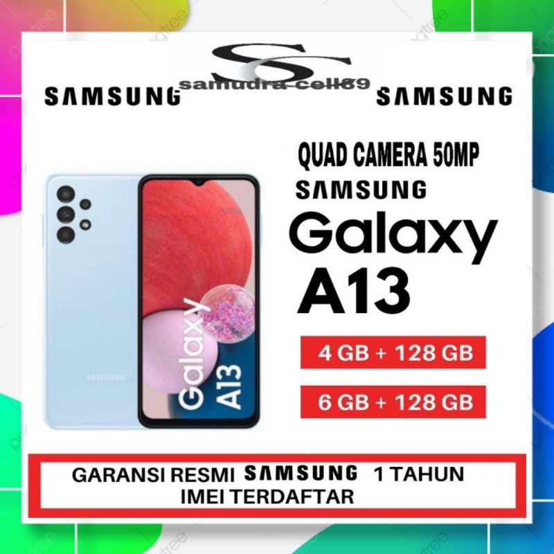 NEW SAMSUNG GALAXY A13 6/128 & 4/128 GARANSI RESMI