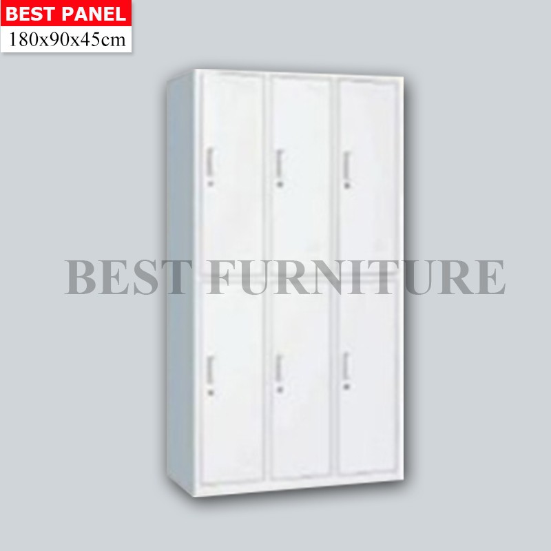 Best Locker Filing Cabinet Stainless Besi Anti Banjir 6 Pintu 45x90cm