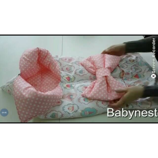 Hoodie Blanket baby Selimut bayi 3in1 selimut bedcover bayi topi