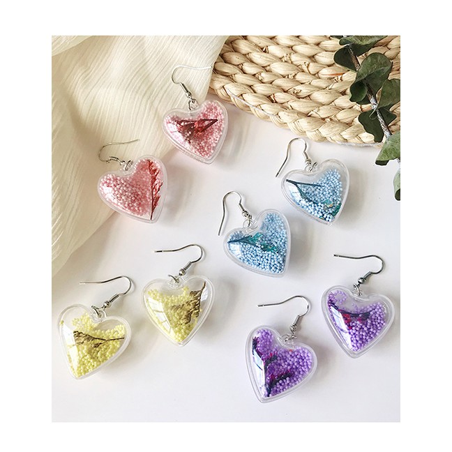 LRC Anting Gantung Fashion Love Ocean Shell Earrings F88016