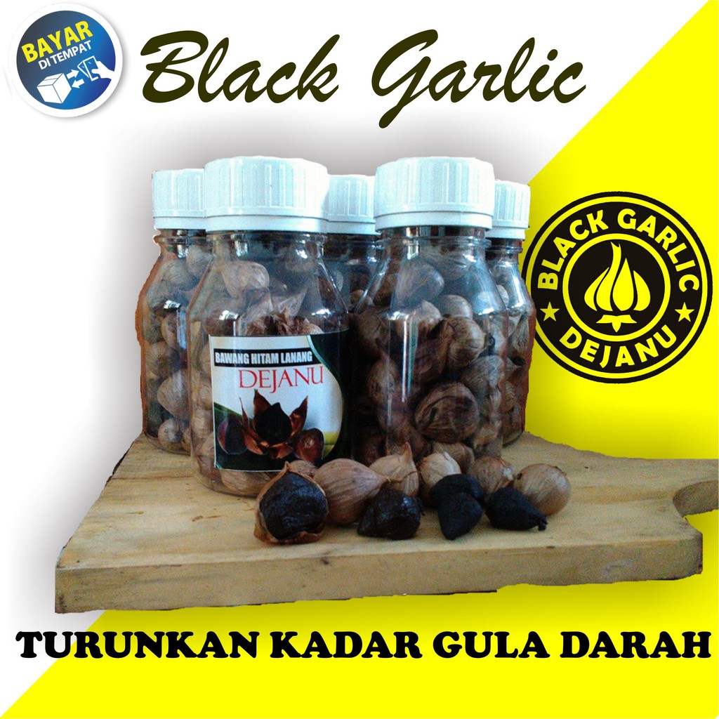 

Black Garlic Tunggal Fermentasi Bawang Putih Lanang Herbal Obat Bawang Hitam - Dejanu