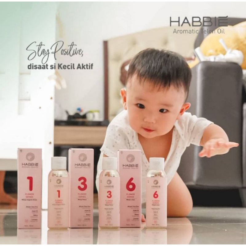 Habbie Aromatic Telon Oil Flower Series 100 ml - Minyak Telon Bayi &amp; Anak