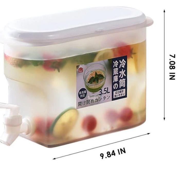 Dispenser Jus Air Minum Dingin Water Tank Dengan Keran 3.5L [PM]