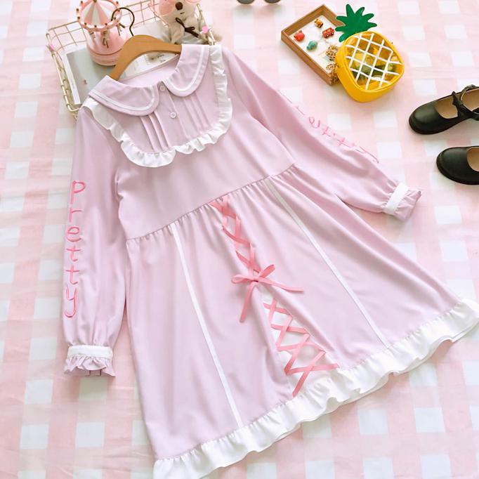 Cc-40 Dress Lolita Cosplay Costume Kostum Gaun Kawaii Japan Cute T56 Termurah