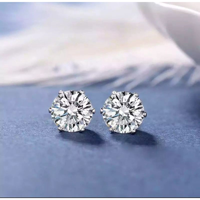 VIRAL ANTING TUSUK NAGITA SILVER TITANIUM BAGUS