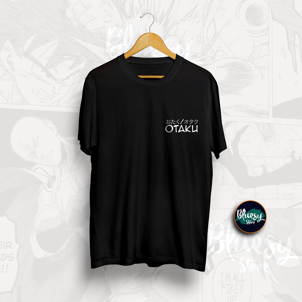 Baju Kaos OTAKU HURUF KANJI JEJEPANGAN SIMPLE DESIGN ANIME OTAKU KANJI DISTRO