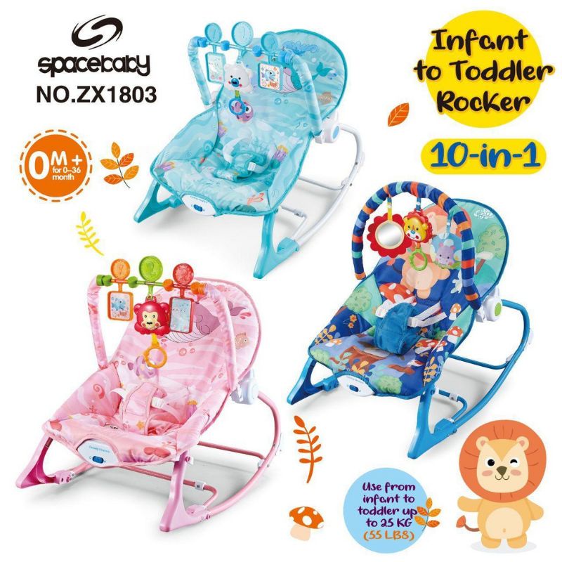 Bouncer Bayi Space Baby 10in1 Rocker ZX 1803 Space Baby SB 8630 mainan bayi
