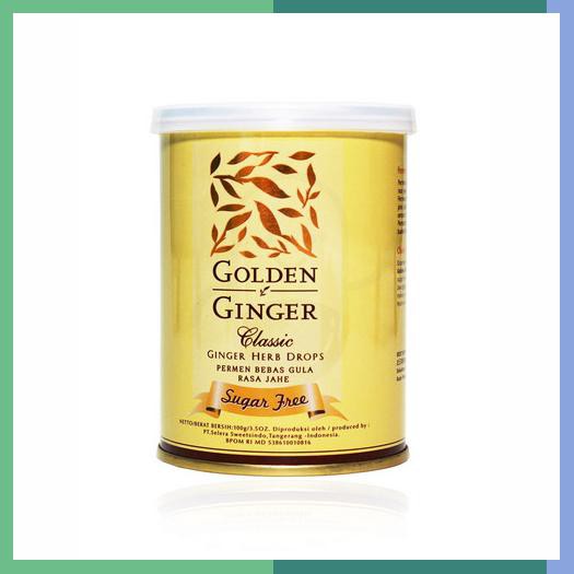 

Golden Ginger Can Herb Drop Sugar Free Classic 100 Gram