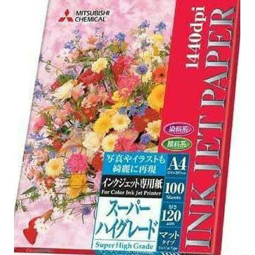 

ILARISl MITSUBISHI INKJET PAPER 120GSM A4 - MADE IN JAPAN