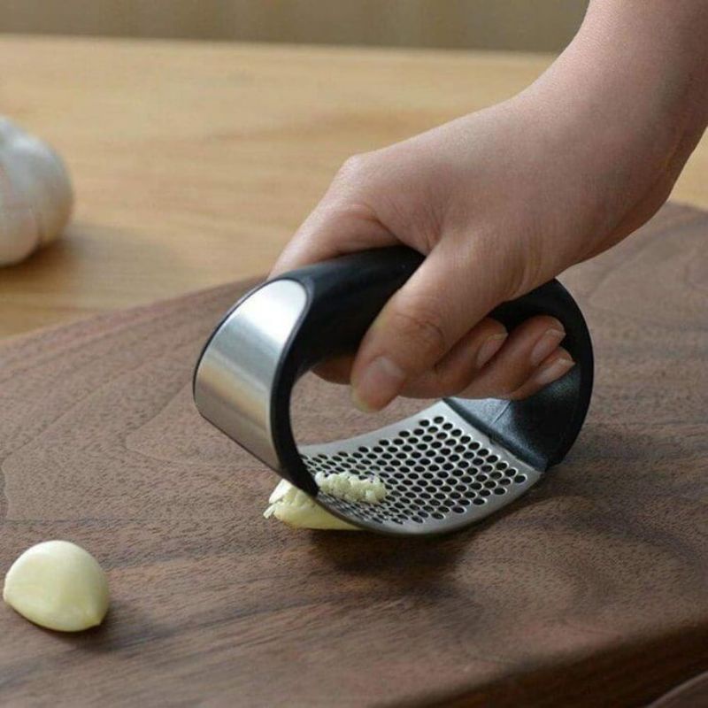 Bundara.id Pr-604 Stainless steel Model genggam kokoh Alat pencacah penghalus bawang