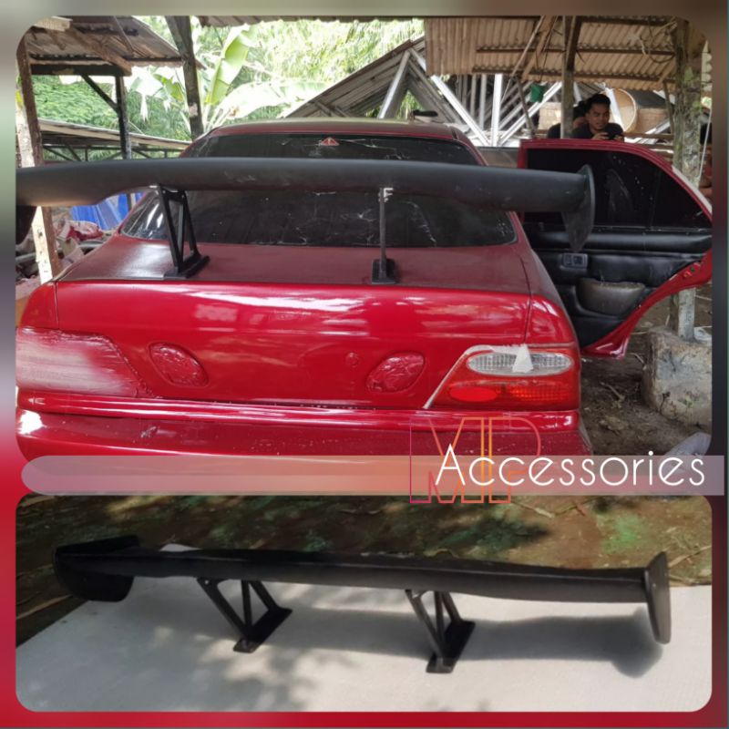 Spoiler Model JS Racing dan Breket Universal Bisa Untuk Semua Jenis Mobil sedan