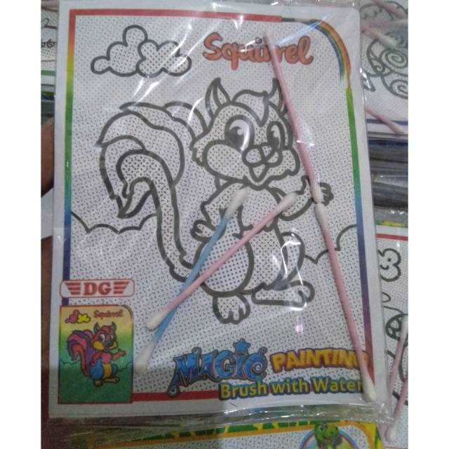 

NEW 24PCS GAMBAR GOSOK COTTON BUDS / MAGIC PAINTING RBU