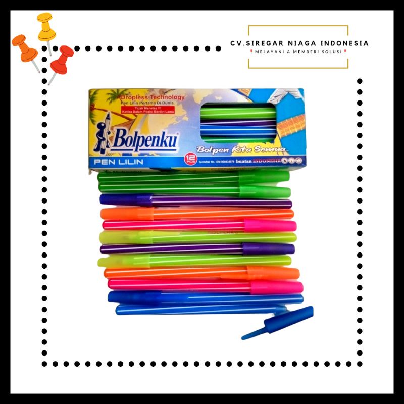 

(1 Pack) Pulpen Lilin / Pena Ulir / Bolpoin / Bulpen / Pen Bolpenku ORI Murah Berkualitas
