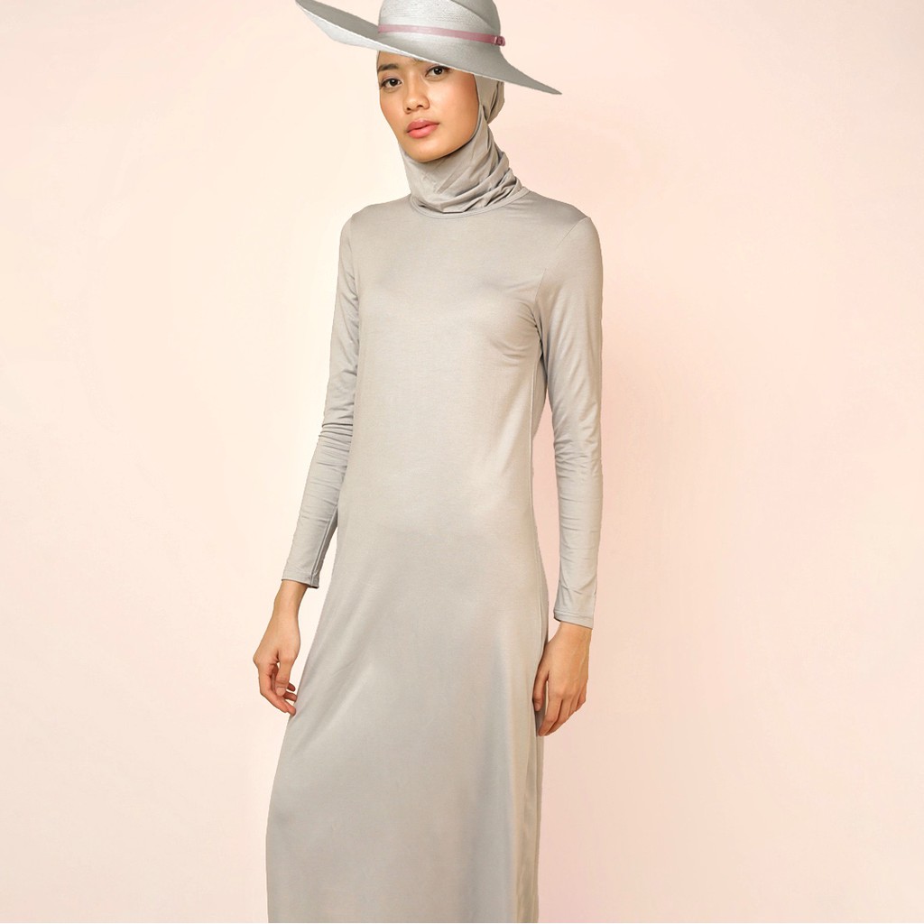 Manset Gamis Kaos Lengan Panjang Kerah Bundar JADECLOVER T189