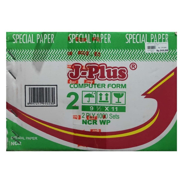 CONTINUOUS FORM 9,5X11 J-PLUS 2 PLY 1000 SETS