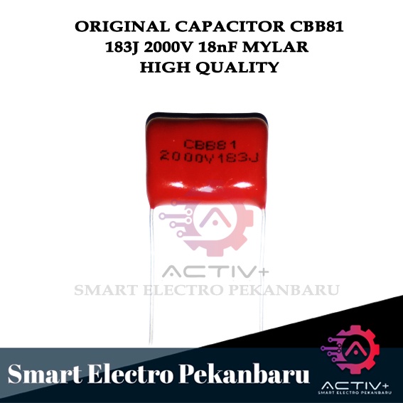 ORIGINAL KAPASITOR MILAR 183J 2000V 18nF CBB81 CAPASITOR MILAR 2KV 183J 2000VOLT 183 J 18nF CAPACITO
