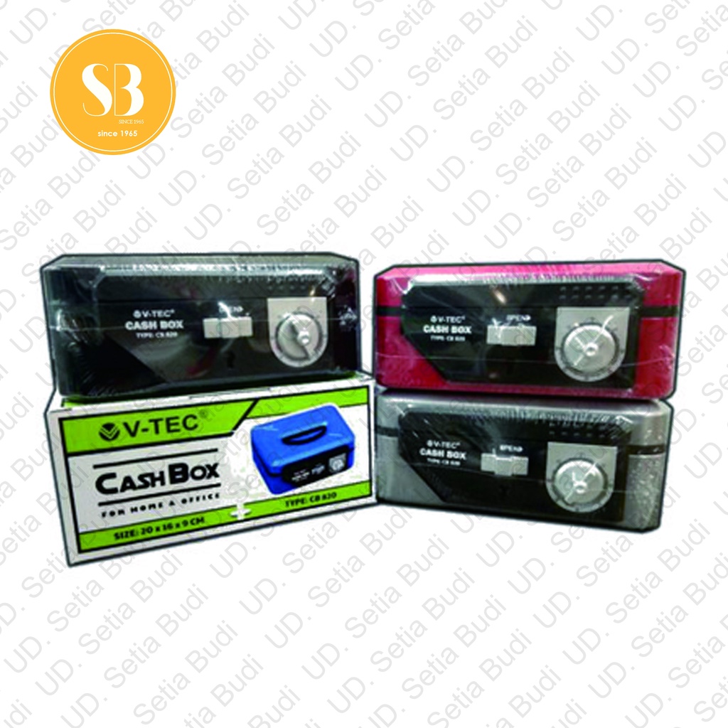 V-TEC Cash Box CB 820 Brankas Simpan Uang CB820