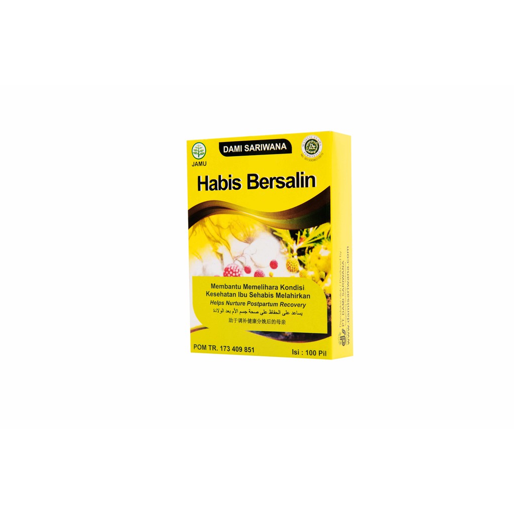Jamu Herbal HABIS BERSALIN 100 Pil Memelihara Kesehatan Rahim & Melancarkan ASI-1