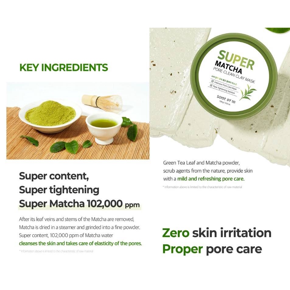 SOME BY MI SUPER MATCHA SKINCARE SERIES