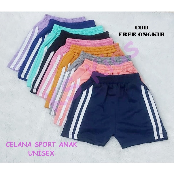 KS Kids - Celana Pendek Anak Laki-Laki Prempuan Unisex Short Pants Anak Cowok Cewek Baby Terry Celana Sport Anak