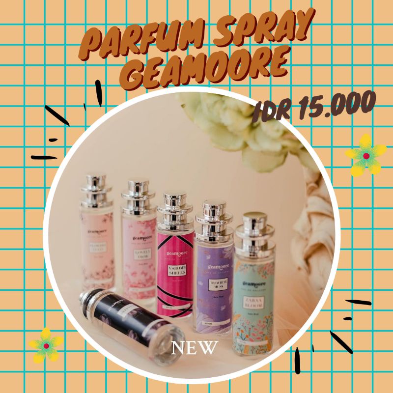 GEAMOORE SPRAY PARFUME CATUR/PARFUM MURAH