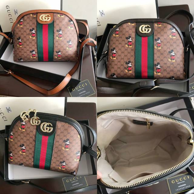 GUCCI OVAL MICKEY OPHIDIA TAS SELEMPANG SEMPREM