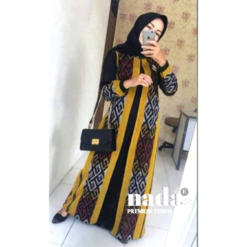 READY STOK gamis tenun gamis etnik baju tenun dress tenun baju kondangan - baju tenun wanita - baju tenun couple - pakean wanita - fashion wanita - ABAYA TENUN ORIGINAL/GAMIS MURAH/ABAYA MURAH/GAMIS BATIK/GAMIS TENUN/ABAYA TENUN