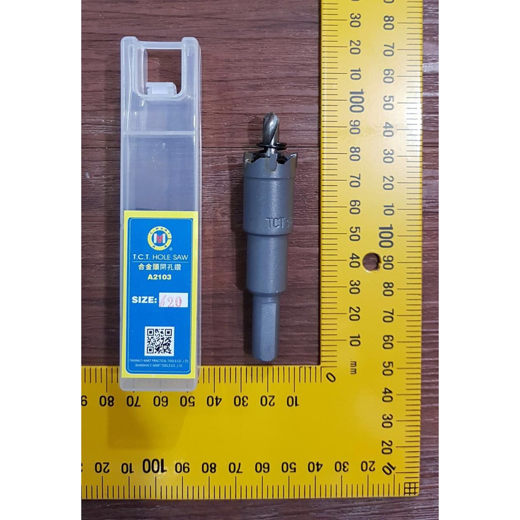 Hole Saw Holesaw pelubang Pembolong Besi 20 Mm TCT CMART