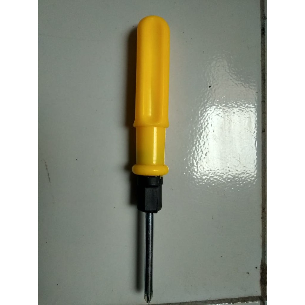 Obeng bolak balik warna warni magnet 4 in Multi way screwdriver 4 inci