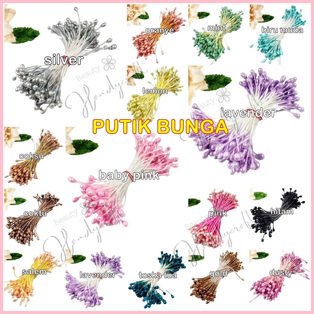 Putik Bunga Polos per ikat