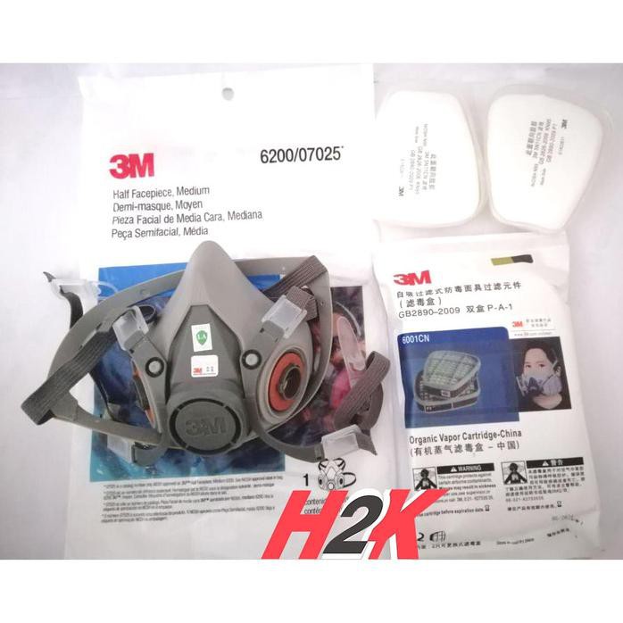 Masker / Respirator 3M 6200 Set