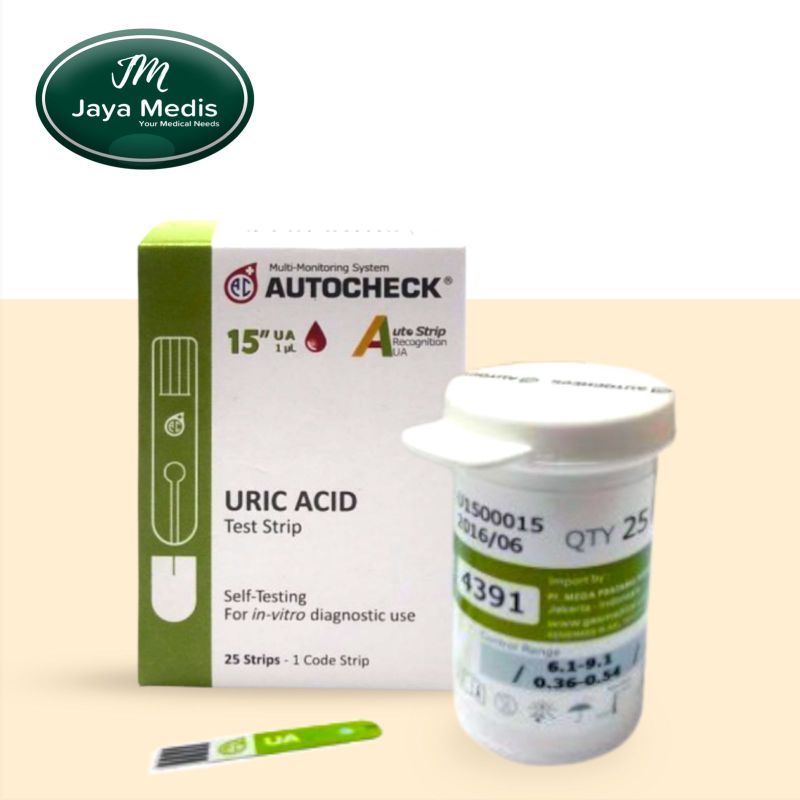 Strip Autocheck Uric Acid isi 25 Pcs