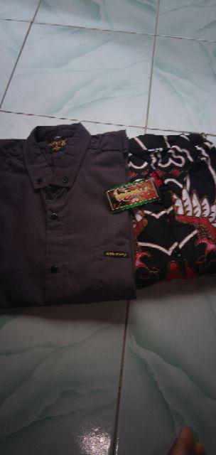Size M L Xl Xxl Xxxl Bswart Batik Hrb026 Kenongo Hem Pendek Padi Pekalongan M L Xl Xxl  Batik