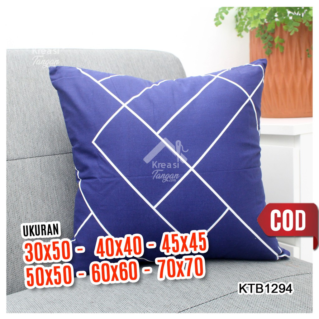 SARUNG BANTAL SOFA Ukuran 30x50, 40x40, 45x45, 50x50, 60x60, 70x70 - KTB1294