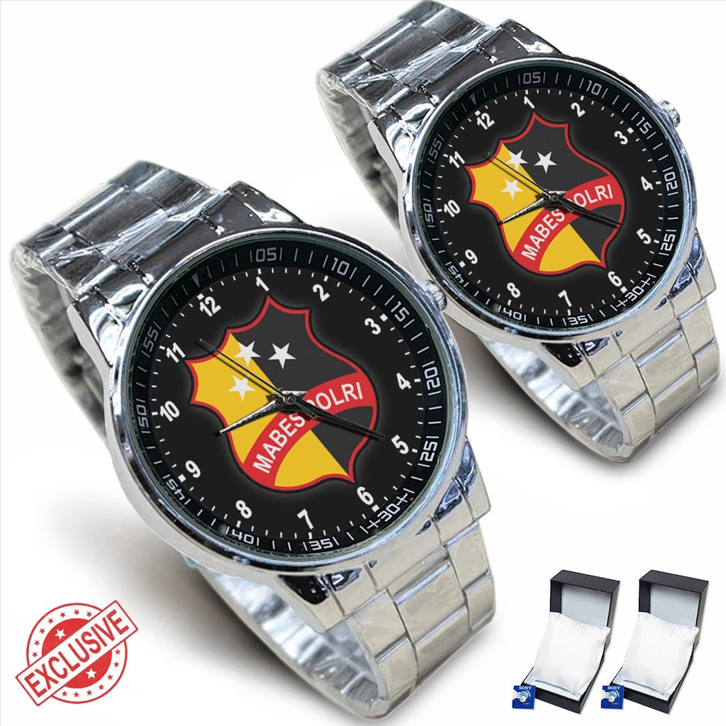 Jam Tangan Rantai Couple MARKAS BESAR POLRI (Limited Edition)