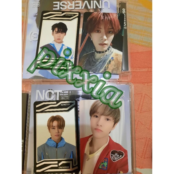 NCT Universe Jewel Case Sungchan , UC Sungchan , PC Yuta jewel , PC Renjun jewel , Renjun pizza