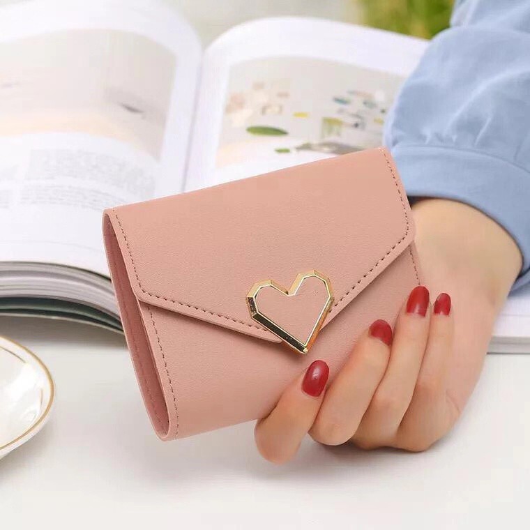 ♥TMALL88♥ Dompet Lipat Mini Wanita / Variasi Love / Style Korea