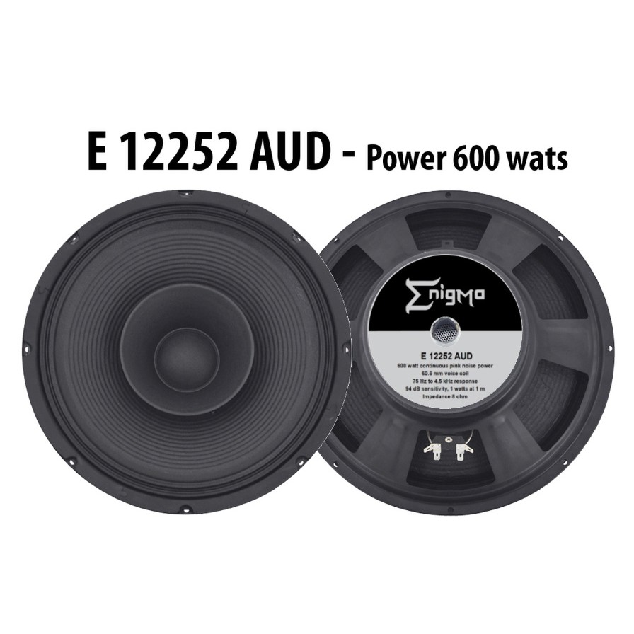 Speaker Komponen12" inch Enigma E12252 AUD MidBass/FullRange  600 watt