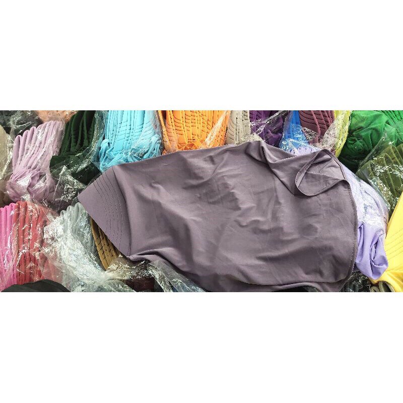 Hijab Pendek Sport / Hijab sport jersy premium / bergo sport pendek / hijab sport-Lapender tua