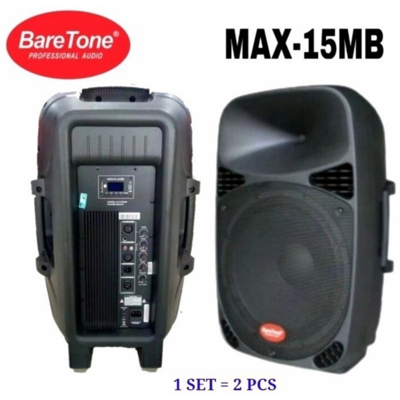 Paket Karaoke set Baretone 15 inch Aktif pasif Original