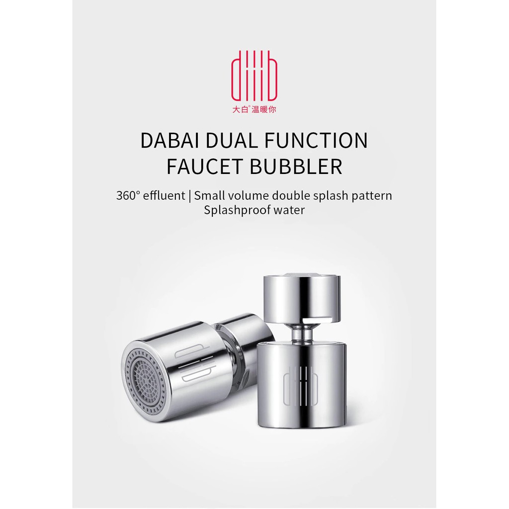 XIAOMI DIIIB - DABAI Dual Function Faucet Water Aerator - DXSZ001 - Aerator Keran Penghemat Air