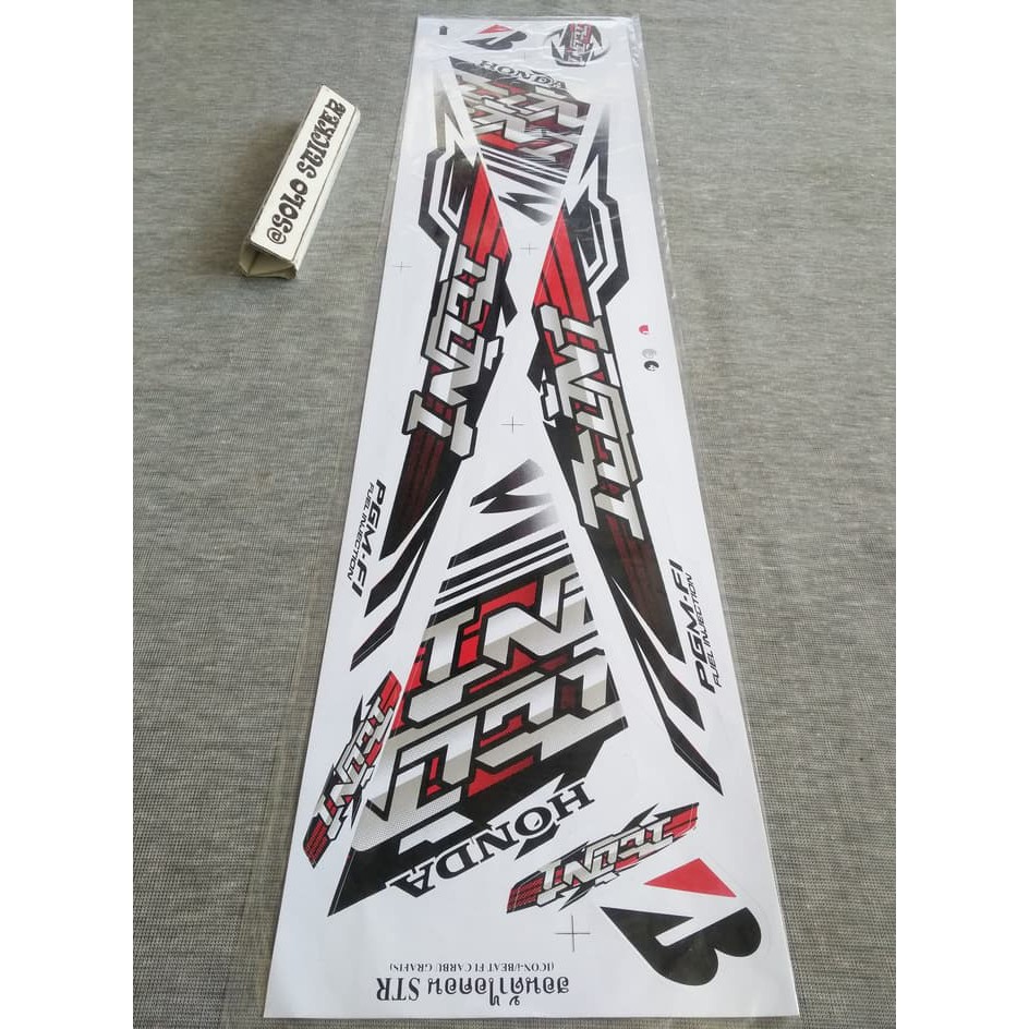 Striping Sticker Lis Variasi Honda Beat F1 Old Icon Grafik -7 f912