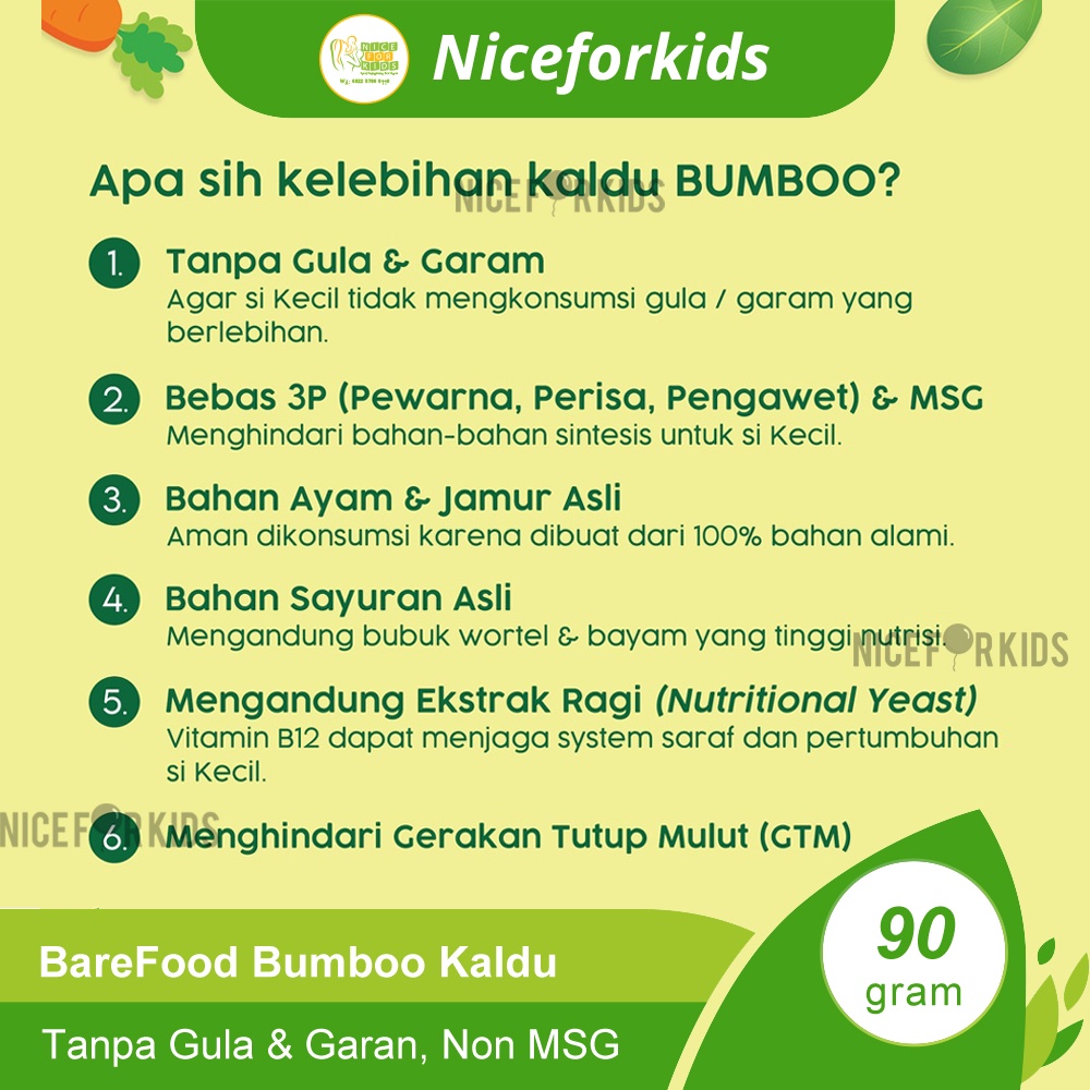 Bumboo Barefood Kaldu &amp; Abon Anak MPASI Tanpa MSG - Gula &amp; Garam