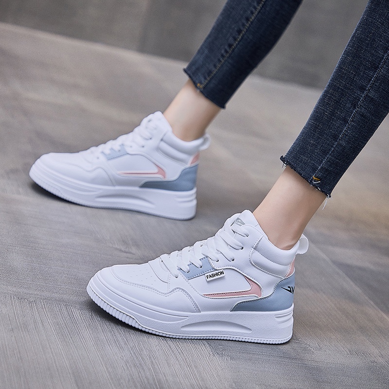 9.9 [DENDEN.ID] Sepatu Wanita Sneaker Korea Putih Import Sepatu Olahraga