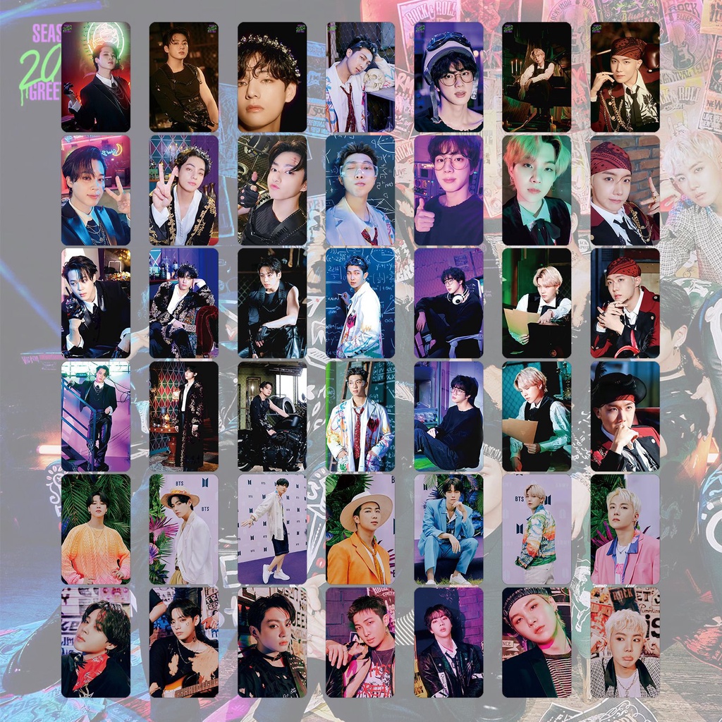 7pcs / Set Kartu Ucapan Lomo Kpop BTS 2022 Season 's Untuk Fans