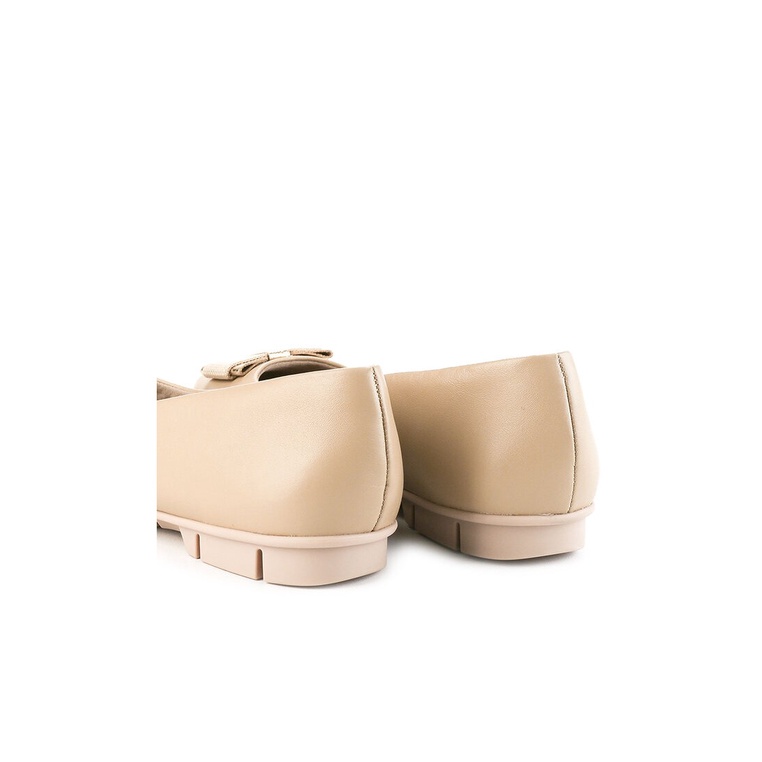 SEPATU FLAT KULIT OBERMAIN WANITA ORIGINAL BRANDED TERBARU BEIGE OW30