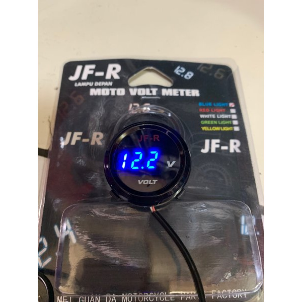terjangkau VOLTMETER VOLT METER PENGUKUR AKI MOTOR 12VOLT DIGITAL SLIM BULAT WATERPROOF