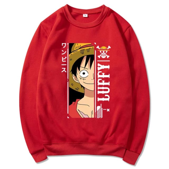 LUFFY SWEATER CRAWNECK || SWEWTER BASIC || SIZE M - L - XL ( Pria &amp; Wanita )